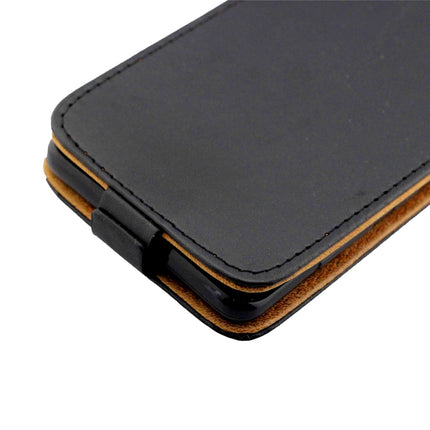 Business Style Vertical Flip TPU Leather Case with Card Slot For iPhone 13 Pro(Black)-garmade.com