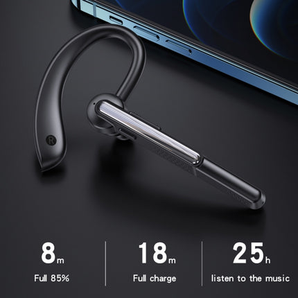 P40 Wireless Bluetooth 5.1 Business Noise Cancelling Earphone with Mic Support Handsfree(Black)-garmade.com