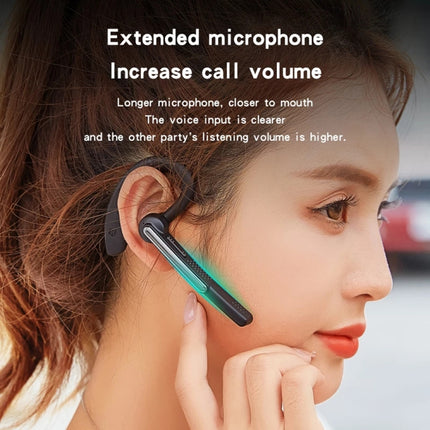 P40 Wireless Bluetooth 5.1 Business Noise Cancelling Earphone with Mic Support Handsfree(Black)-garmade.com