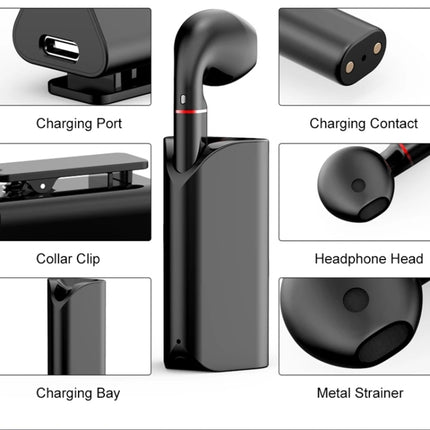 K60 Mini Business Wireless Bluetooth Earphone Car Driving Hands-free Headset with Mic(White)-garmade.com