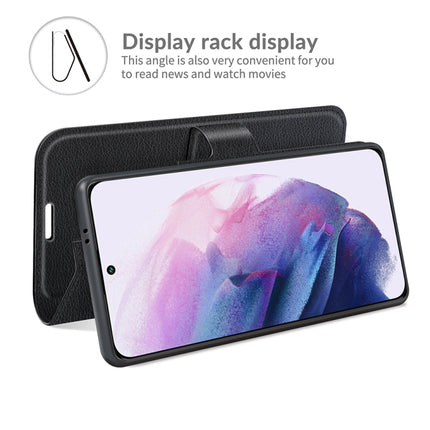 For Samsung Galaxy S22+ 5G Litchi Texture Horizontal Flip Protective Case with Holder & Card Slots & Wallet(Black)-garmade.com