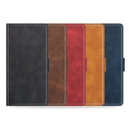 For Samsung Galaxy S22+ 5G Dual-side Magnetic Buckle Horizontal Flip Leather Case with Holder & Card Slots & Wallet(Black)-garmade.com