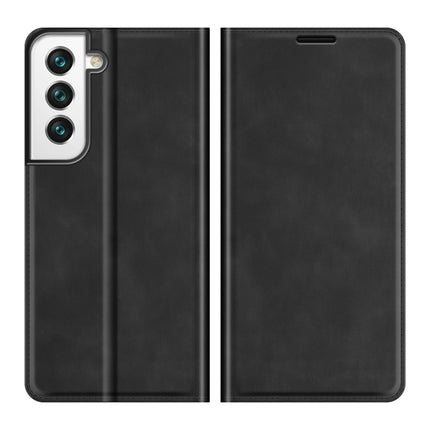 For Samsung Galaxy S22+ 5G Retro-skin Business Magnetic Suction Leather Case with Holder & Card Slots & Wallet(Black)-garmade.com