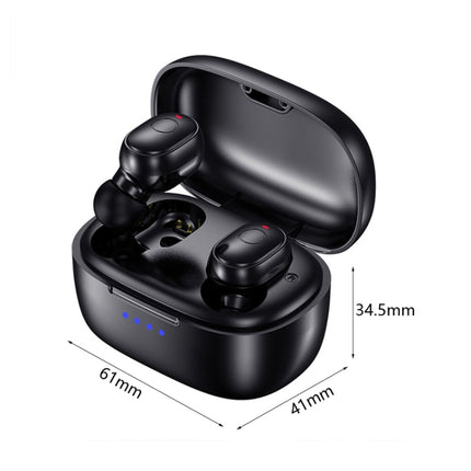 T&G TG911 Bluetooth V5.1 Sport Waterproof Mini Touch-Control Noise Cancelling Earphones(Black)-garmade.com