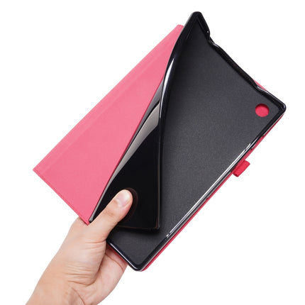 For Samsung Galaxy Tab A8 10.5 2021 Horizontal Flip Fabric PU Leather Tablet Case with Card Slots & Holder(Black)-garmade.com