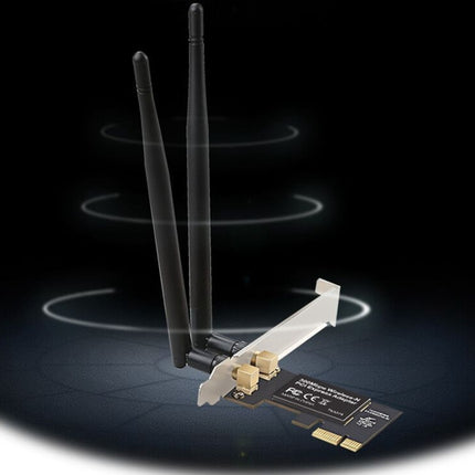 300M Dual Frequency PCI-E Wireless Network Card-garmade.com