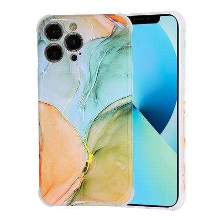 Laser Marble TPU Phone Case For iPhone 13 Pro(Blue)-garmade.com
