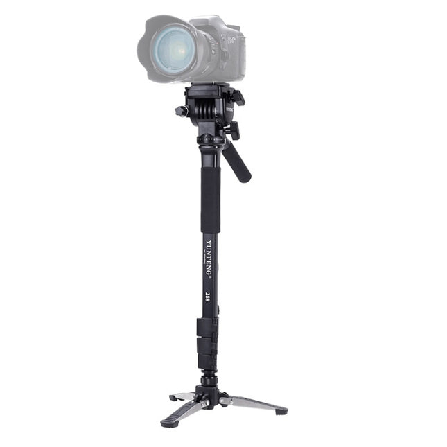 YUNTENG VCT-288 Tripod Mount Monopod with Fluid Drag Head-garmade.com