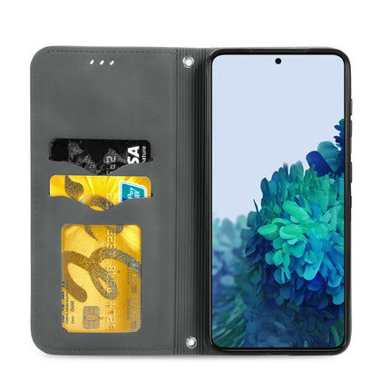 For Samsung Galaxy S22+ 5G Retro Skin Feel Magnetic Horizontal Flip Leather Case with Holder & Card Slots & Wallet & Photo Frame(Gray)-garmade.com