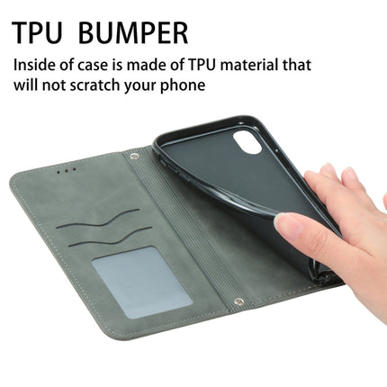 For Samsung Galaxy S22+ 5G Retro Skin Feel Magnetic Horizontal Flip Leather Case with Holder & Card Slots & Wallet & Photo Frame(Gray)-garmade.com