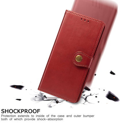 For Samsung Galaxy S22+ 5G Solid Color Leather Buckle Phone Case(Red)-garmade.com