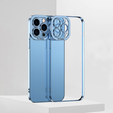 Electroplating TPU Phone Case For iPhone 13(Blue)-garmade.com