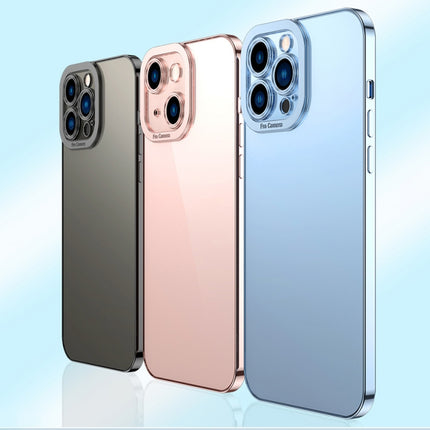 Electroplating TPU Phone Case For iPhone 13(Blue)-garmade.com
