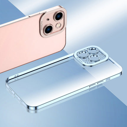 Electroplating TPU Phone Case For iPhone 13(Blue)-garmade.com