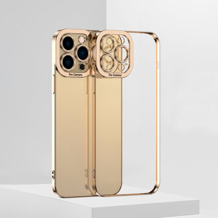 Electroplating TPU Phone Case For iPhone 13 Pro(Gold)-garmade.com