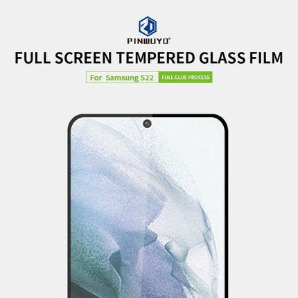 For Samsung Galaxy S22 5G PINWUYO 0.18mm Ultra-thin 9H 2.5D Full Screen Tempered Glass Film(Black)-garmade.com