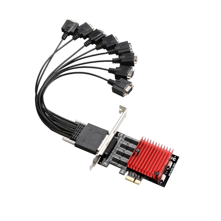 PCIE to DB9 RS232 Serial Port Expansion Card PCI-E Express Riser Card Converter-garmade.com