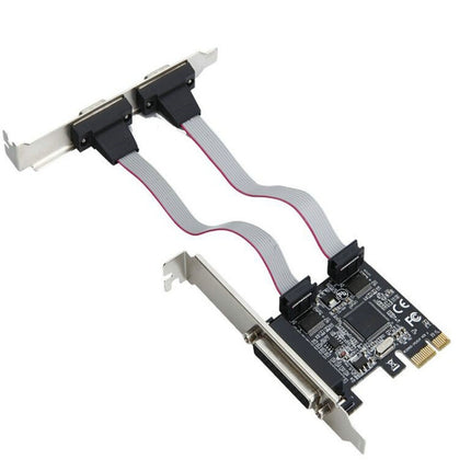 Printer Parallel Port Riser Card PCIe PCI-e Adapter-garmade.com