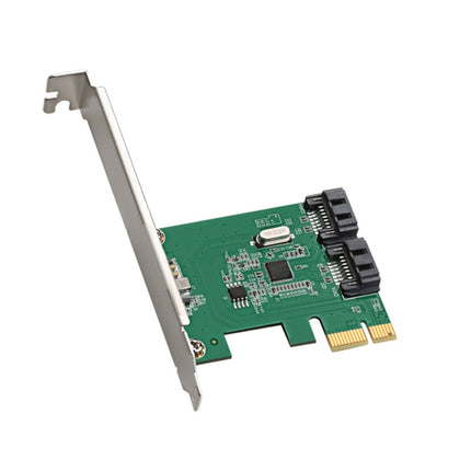 ASM1061 Pci-e2.0 X1 to 2-port SATA 3.0 Adapter Card-garmade.com
