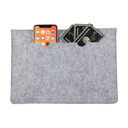 Felt Liner Bag Computer Bag Notebook Protective Cover For 13 inch(Grey)-garmade.com