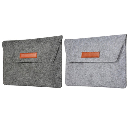 Felt Liner Bag Computer Bag Notebook Protective Cover For 15 inch(Grey)-garmade.com