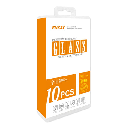 For Samsung Galaxy S22+ 5G 10pcs ENKAY Ultra-thin 0.2mm Full Glue Coverage Tempered Glass Protector-garmade.com