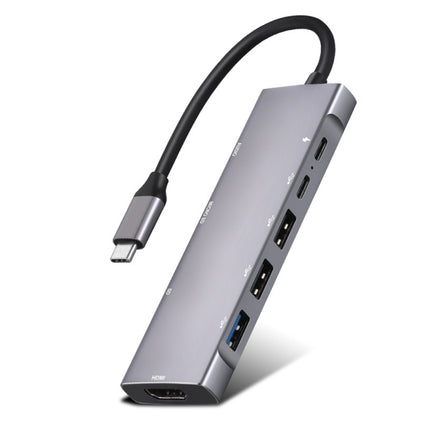 9-in-1 USB Type-C to HDMI+USB3.0x3+Type-C+PD+SD/TF+Audio HUB Adapter-garmade.com