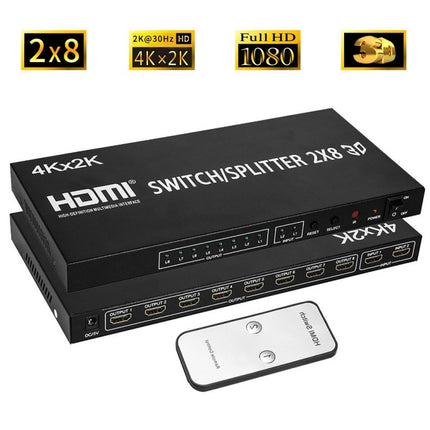 HDMI 2-in-8 Full HD 4K x 2K Video Switch-garmade.com