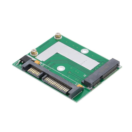 Half-Height mSATA Mini PCI-e SSD to 2.5in SATA3 Converter Adapter Card-garmade.com