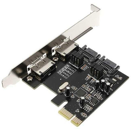 SATA PCI-E to ESATA Riser Card + SATA 3.0 6G PCIe to SATA Expansion Card-garmade.com