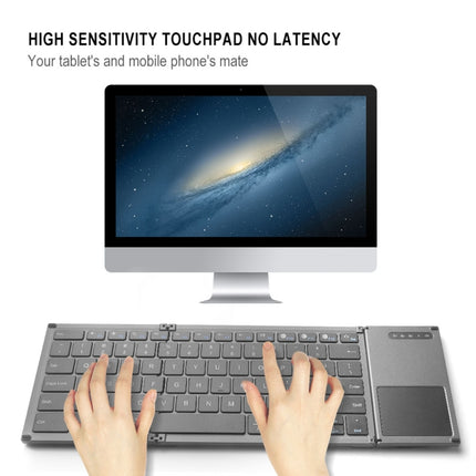 B066S Multi-function Ultra-thin Mini Wireless Three Fold Bluetooth Keyboard-garmade.com