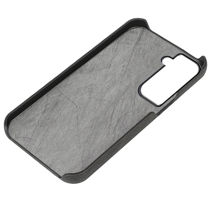 Ring Holder PU Phone Case For Samsung Galaxy S22+ 5G(Black)-garmade.com