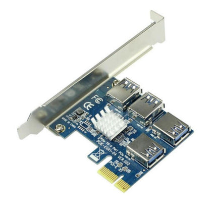 PCI-e 4 Ports USB 3.0 Expansion Card-garmade.com