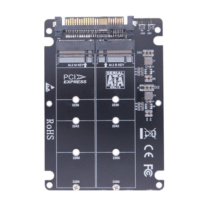 NGFF M.2 NVME to U.2 2 Ports Adapter Card Dual SSD to U.2 SFF-8639 Card Adapter-garmade.com