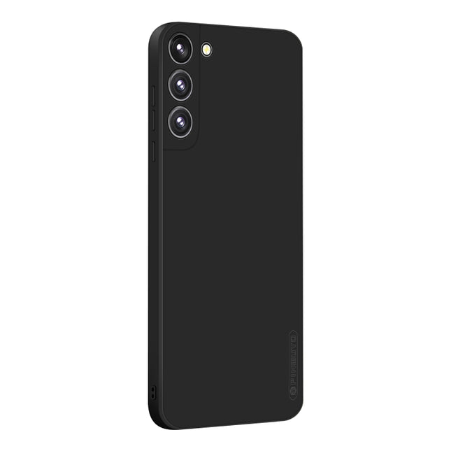 For Samsung Galaxy S22 5G PINWUYO Liquid Silicone TPU Phone Case(Black)-garmade.com