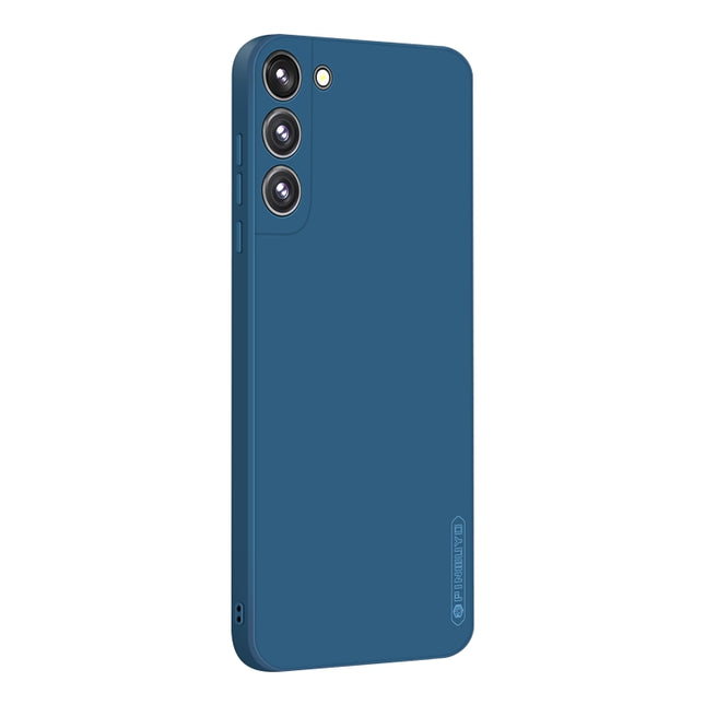 For Samsung Galaxy S22+ 5G PINWUYO Liquid Silicone TPU Phone Case(Blue)-garmade.com