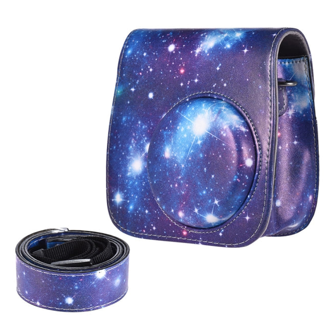 Universe Pattern Full Body Camera PU Leather Case Bag with Strap for FUJIFILM instax mini 9 / mini 8+ / mini 8-garmade.com