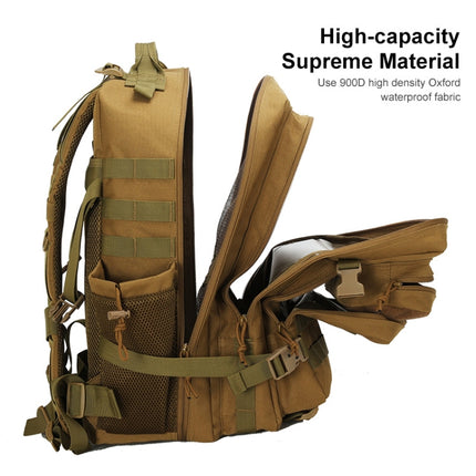 JUNSUNMAY J004 45L Large Capacity Waterproof Outdoor Camping Hiking Backpack(Army Green)-garmade.com