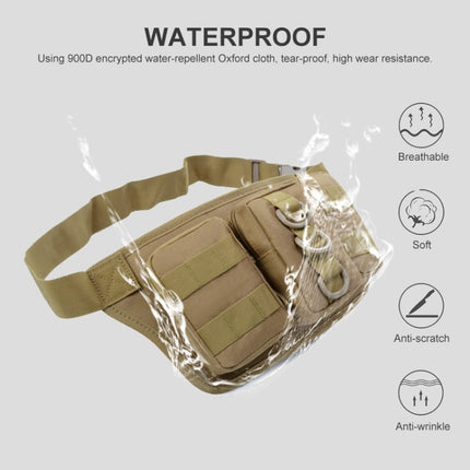 JUNSUNMAY J010 2L Waterproof Outdoor Sports Multifunction Waist Bag(Khaki)-garmade.com