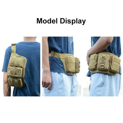 JUNSUNMAY J010 2L Waterproof Outdoor Sports Multifunction Waist Bag(Khaki)-garmade.com