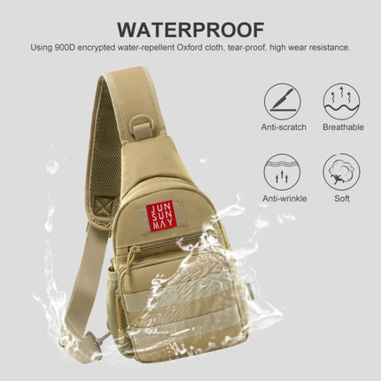JUNSUNMAY J011 3.6L Waterproof Outdoor Sports Chest Pack Crossbody Bag(Black)-garmade.com