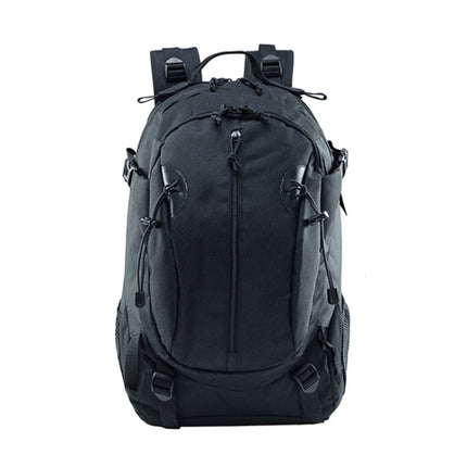 SUNJUNMAY J013 30L Travel Outdoor Molle Backpack Hiking Bag(Black)-garmade.com