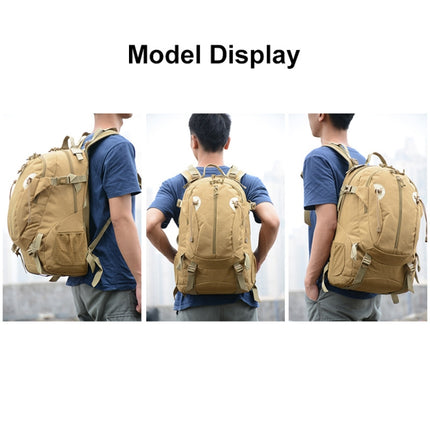 SUNJUNMAY J013 30L Travel Outdoor Molle Backpack Hiking Bag(Black)-garmade.com