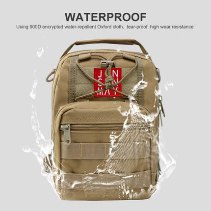 JUNSUNMAY J014 10L Waterproof Outdoor Sports Chest Pack Crossbody Bag(Khaki)-garmade.com