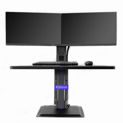 NORTH BAYOU NB S100 Computer Stand 22-27 inch Dual Monitor Mount with Keyboard Plate-garmade.com