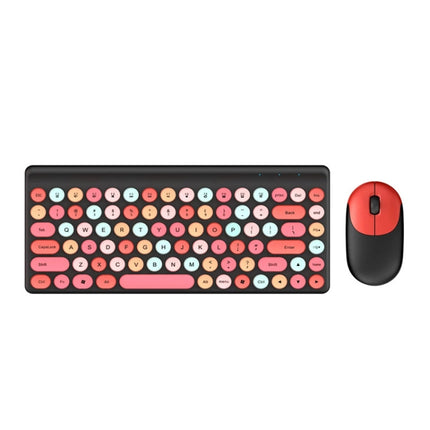 QW02 Wireless Keyboard Mouse Set(Red)-garmade.com