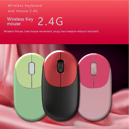 QW02 Wireless Keyboard Mouse Set(Green)-garmade.com