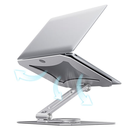 BONERUY L02 Laptop Stand 360 Degrees Rotating Dissipation Heat Aluminum Alloly Holder-garmade.com