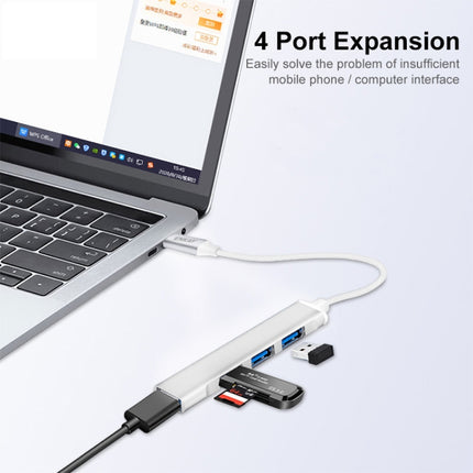 ENKAY Hat-Prince ENK-AT114 4 Ports USB 3.0 Splitter Multi-Ports Expansion HUB Extender Connector Adapter, Interface:USB 3.0-garmade.com