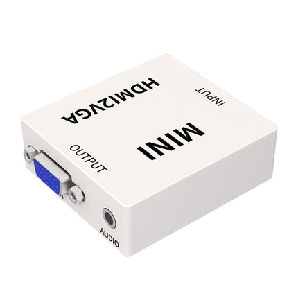 JSM Mini Size HD 1080P HDMI to VGA Audio Video Digital Converter Adapter-garmade.com
